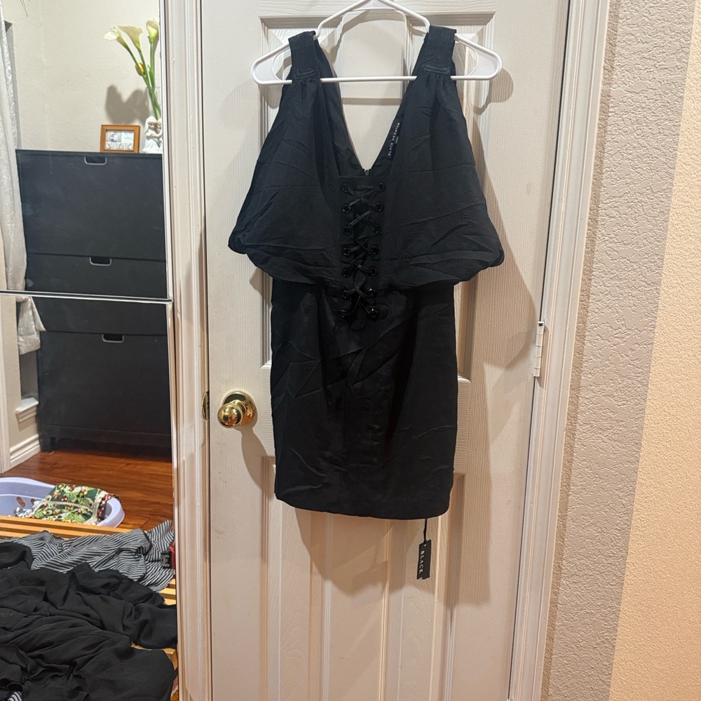 Black premium women dress .from should  down 33 inch waist 13